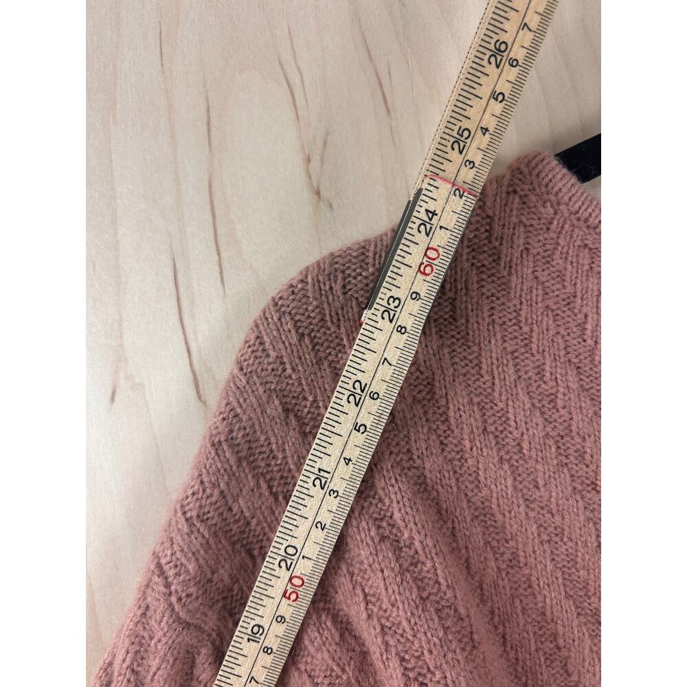 Ann Taylor Alpaca Wool Blend Knit Sweater Pink Boat Neck Women's Small - Picture 7 of 10